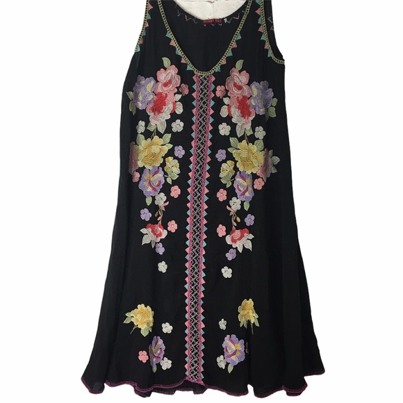 Johnny Was Embroidered Peta Slip Dress Size XL - Picture 5 of 16
